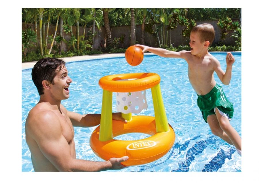 INFLABLE ARO DE BASKET 75X50 CM + PELOTA 17 CM (33154) SUN CLUB